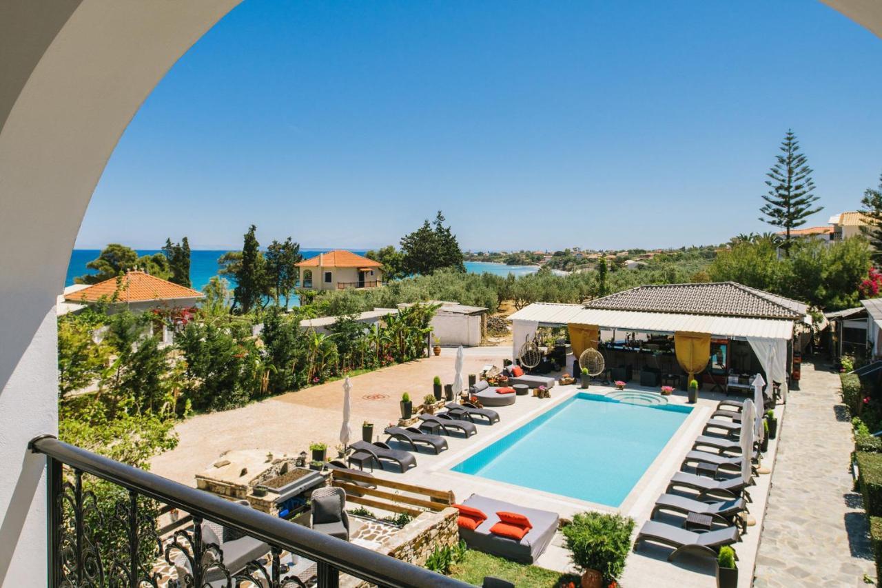 Villa Corali Apartments Sea Breath & Pool Amoudi Exteriör bild
